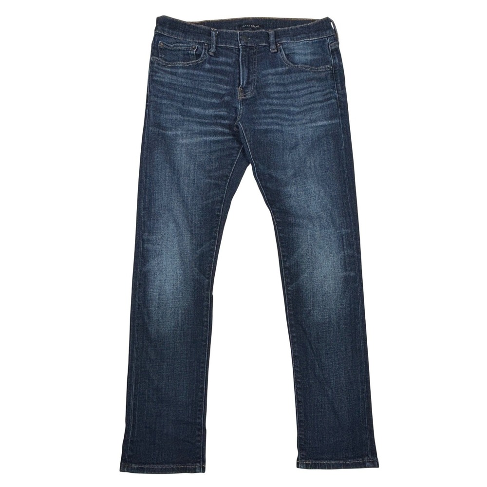 Lucky Brand Mens Dark Wash Straight Leg Denim Jeans Blue 30x30